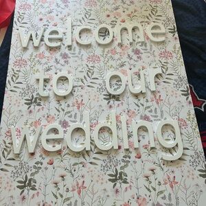 5.6” “Welcome to our wedding” Wooden Letters